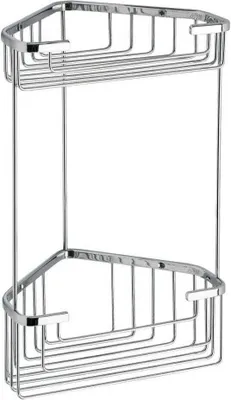 Produktbild von Zweifache Eckduschablage aus Edelstahl