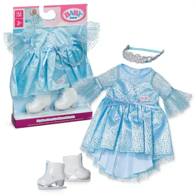 Produktbild von BABY born Eisprinzessinnen Set mit Glitzerkleid & Tiara für 43 cm Puppen