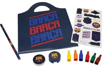 Obrázek produktu pro Sada na psaní FC Barcelona s omalovánkami, tužkami a samolepkami