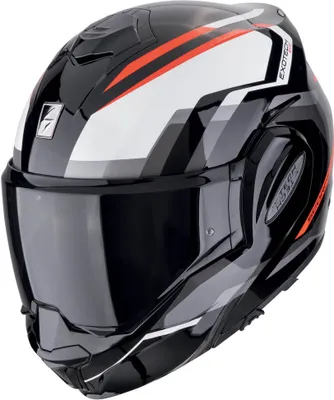 Obrázek produktu pro Přilba Scorpion EXO Tech Evo Furio, černá/šedá/červená, S (55/56)