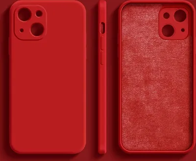 Produktbild von Bunt Case Hülle mit Kameraschutz Back Cover Bumper Silikon Schutzhülle kompatibel mit iPhone 13 Pro Max Rot