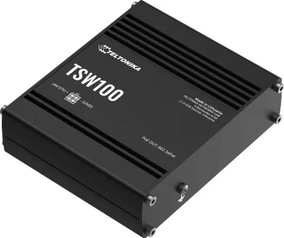 Produktbild von TELTONIKA TSW100 Industrial Switch Unmanaged PoE+ Gigabit