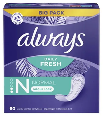 Immagine prodotto di Always Assorbenti Dailies Normal Fresh & Protect 60 pezzi