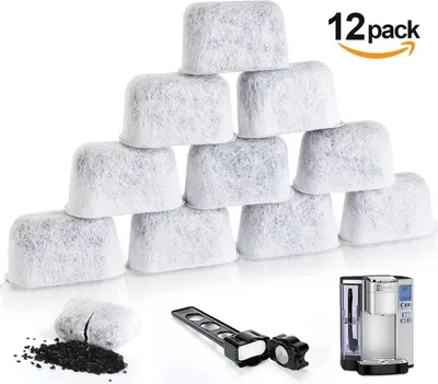 Produktbild von Wasserfilter Filter 12er Set Aktivkohlefilter Kohlefilter Wasserfilter Kartuschen Kaffeemaschinen Ersatz Wasserfilter