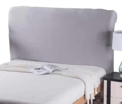 Obrázek produktu pro Potah na čelo postele, elastický, pro postele o šířce 90-110 cm, barva šedá