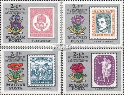 Produktbild von Briefmarken Ungarn 1971 Mi 2684A-2687A (kompl.Ausg.) postfrisch Briefmarkenausstellung
