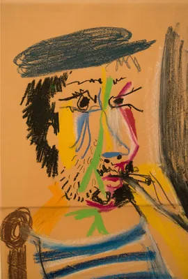 Produktbild von Kunstdruck auf Leinwand - Bin ich Pablo Picasso? - Wanddeko, Canvas cm. 60x90