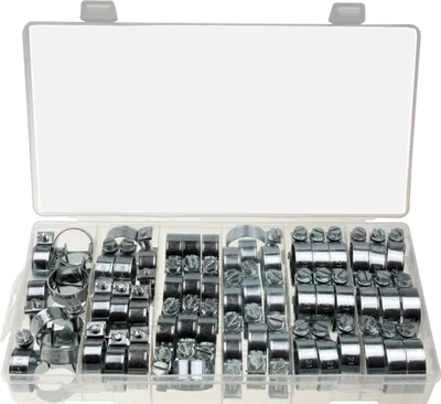 Produktbild von Schlauchklemmen-Satz Schraubschellen Bandschelle Schlauchschellen 17-24mm 58-tlg