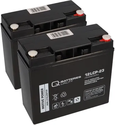 Produktbild von GreenStreet Ersatzakku Elektromobil 2 Batterien 12V 23Ah
