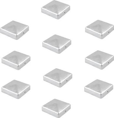 Produktbild von 10x Pfostenkappe verzinkt 101mm Pyramide Abdeckkappe für Pfosten 10x10cm