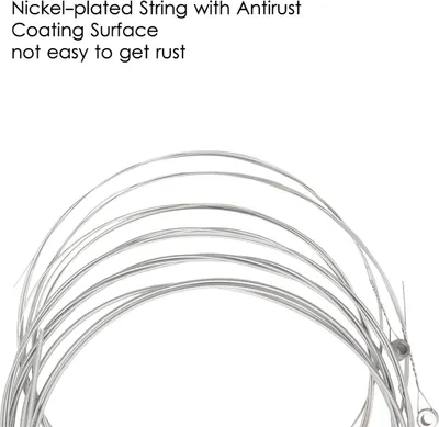 Immagine prodotto di 6 pezzi di corde per chitarra elettrica, anima in acciaio nichelato, set di 6 corde, confezionate singolarmente per 009-042 pollici