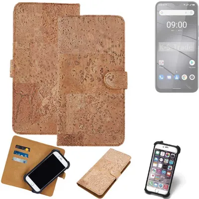 Produktbild von K-S-Trade Hülle kompatibel mit Gigaset GS5  Kork Handyhülle Cover  Schutzhülle TPU Case Bumper in Hellbraun, (1x)