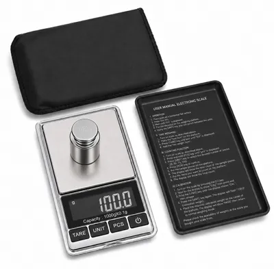 Digitale Taschenwaage 1000 g x 0,1 g, LCD, Schmuckwaage
