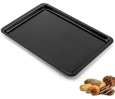 Immagine prodotto di Teglia nera da forno, 43 x 29 cm, Acciaio al carbonio, con rivestimento antiaderente, per forno