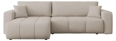 Produktbild von MIRJAN24 Ecksofa Furyn Maxi, Eckouch mit Bettkasten und Schlaffunktion, Ottomane universal, L-Form (Farbe: Velo 623)