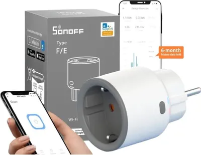 Produktbild von Sonoff S60 Smart Wifi Steckdose Wattmeter 16A 4000W Pin Stecker
