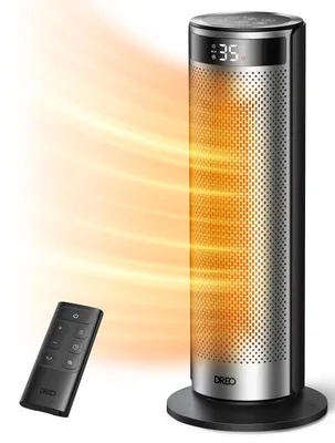 Productafbeelding van Dreo DR-HSH028, Elektrische keramische verwarming met ventilator, 70°, 12 uur, Geschikt voor binnen gebruik, Vloermodel