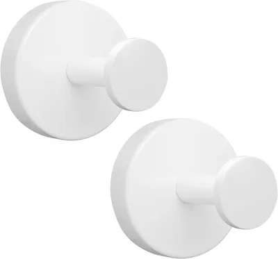 Produktbild von 2 Stück Saugnapfhaken, Max 3 kg, Wiederverwendbare Wasserdichte Haken für Badezimmer, Küche, Fliesen