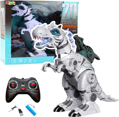 Immagine prodotto di Dinosauro Robot Telecomandato Rc Fumo Effetto Luci Suoni
