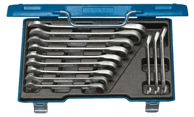 Image de Jeu de clés à fourche avec anneau, 12 pièces, 8-19 mm, Gedore | 4010886889503