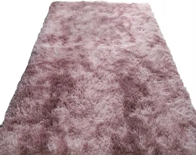 Obrázek produktu pro Měkký plyšový koberec do obývacího pokoje, růžový, 120 x 170 cm