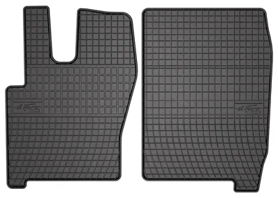 Productafbeelding van Rubberen voormatten voor Iveco Eurocargo II 2002-2008 – 2-delig, zwart, op maat – Wielganizator SolidPRO
