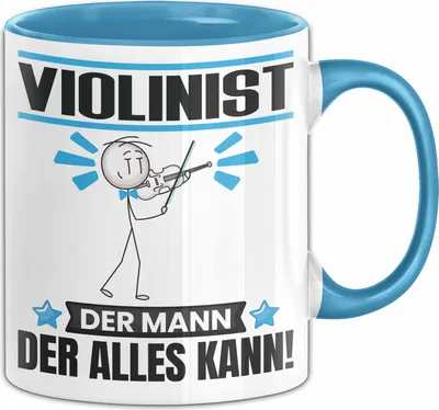 Produktbild von Violinist Tasse Geschenk für Violinist Der Mann Der Alles Kann Geschenkidee zum Geburtstag (Blau)