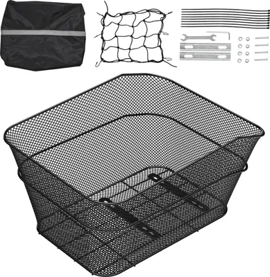 Obrázek produktu pro SucceBuy zadní košík na kolo s krytem na nosič 39x31x21cm