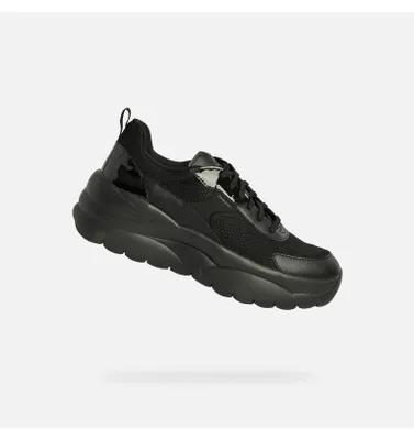 Produktbild von Geox Schwarze Damen-Sneaker Xtros 35