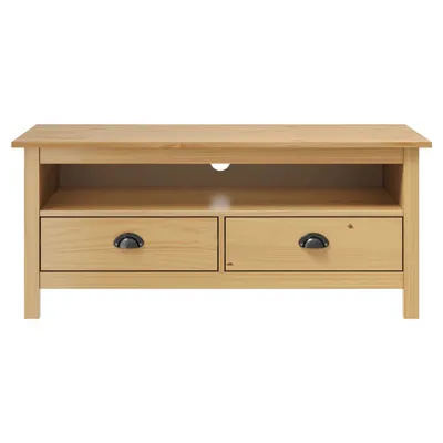 Immagine prodotto di Mobile TV Hill marrone miele 110x40x47 cm in legno di pino massiccio