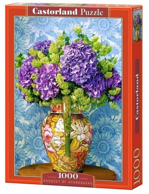 Obrázek produktu pro Castorland Bouquet of Hydrangeas 1000 pcs, 1000 kusů, Rostliny, 9 rok/roky