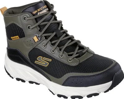 A single hiking boot is shown against a white background.