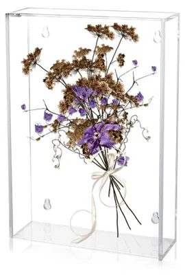 Productafbeelding van Omgoods- Boekvitrine - Acryl wandmontage - Doorzichtige vitrinekast - Organisatordoos voor boeken - 190 mm breed - 275 mm lang - Inclusief schroeven en haken