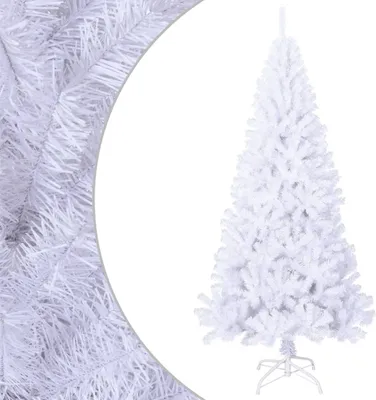 Obrázok produktu pre Umelý vianočný stromček s hustým ihličím, biely 210 cm, PVC