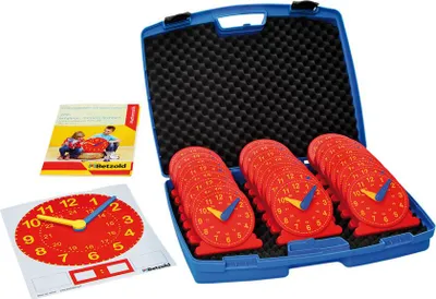 Produktbild von Betzold Klassenset Uhren im stabilen Koffer