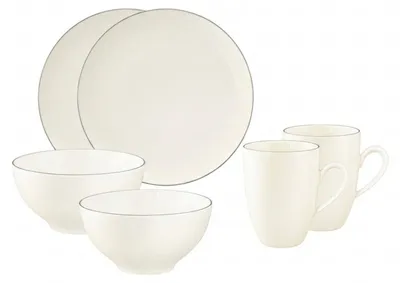 Produktbild von Seltmann Weiden Savona Frühstücks-Set 6-teilig Grey Line