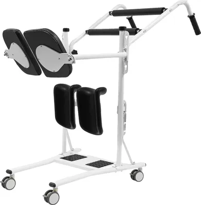 Obrázek produktu pro Zvedák pro pacienty, nastavitelné polštáře, kolečka otočná o 360°, černá barva