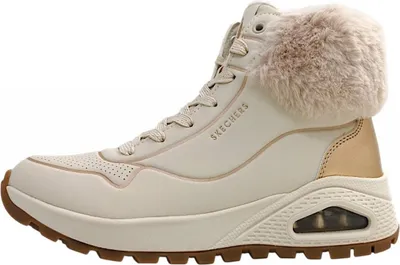 Produktbild von Skechers Uno Rugged - Fall Shimmer Damenschuhe Schnürschuhe Sportive Beige Freizeit, Schuhgröße:39 EU