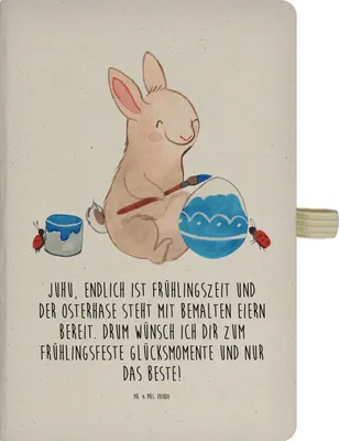 Produktbild von Mr. & Mrs. Panda Journal Hase Marienkäfer - Transparent - Geschenk, Tagebuch, Ostern, Picknicken, Ostergrüße, notizbuch, Osterhase, Adressbuch, Schreibbuch, Frühling
