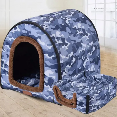 Image de Abri pour chien, taille XL/XXL, lavable, dimensions : 105 x 80 x 78 cm, pour intérieur et extérieur