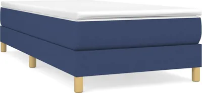 Immagine prodotto di vidaXL Struttura letto Boxspring blu 90x190 cm in tessuto