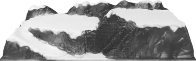 Produktbild von My village Weihnachtsdorf Landschaft Gletscher Berglandschaft 78x25cm für 2 Häuser