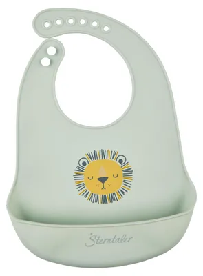 Zdjęcie produktu dla Sterntaler 6792529, Śliniaczek do karmienia, Zielony, Unisex, Dziecko, Obraz, Lew