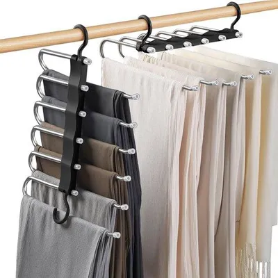 Produktbild von Famanu Hosenbügel 6-in-1 Organizer - Edelstahl