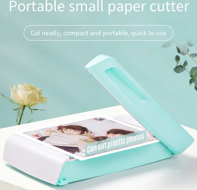 Produktbild von KW-triO MINI-Papierschneider, Guillotine-Schneidemaschine, 7 Zoll (180 mm) Schnittlaenge, Desktop-Papierschneidemaschine mit ausziehbarer Blende und Stauraumdesign fuer Bastelpapier, Fotos, Karten, Scrapbooking, Buero- und Haushaltsbedarf
