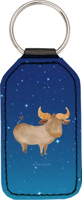 Produktbild von Mr. & Mrs. Panda schlüssel anhänger Sternzeichen Stier - Sternenhimmel Blau - Geschenk, Tierkreiszeichen, Taschenanhänger, Geburtstag April, für, Mai, Ochse, Rind