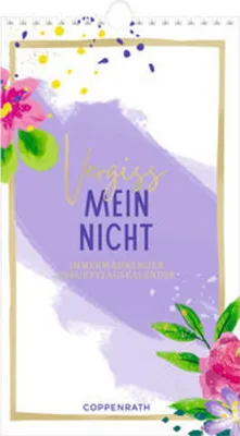 Produktbild von Immerwährender Geburtstagskalender - Vergiss mein nicht