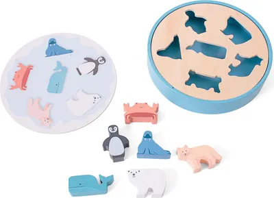 Image de Trieur en bois Animaux de l'Arctique