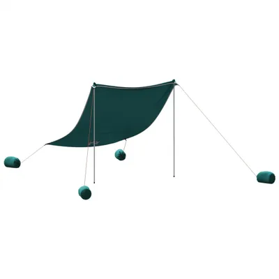 Immagine prodotto di vidaXL Tenda da spiaggia con sacchi di sabbia Verde 214x236 cm
