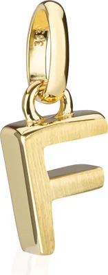 Produktbild von Kettenanhänger Buchstabe F klein 333 Gelb Gold 9,1mm Matt Alphabet für Halskette